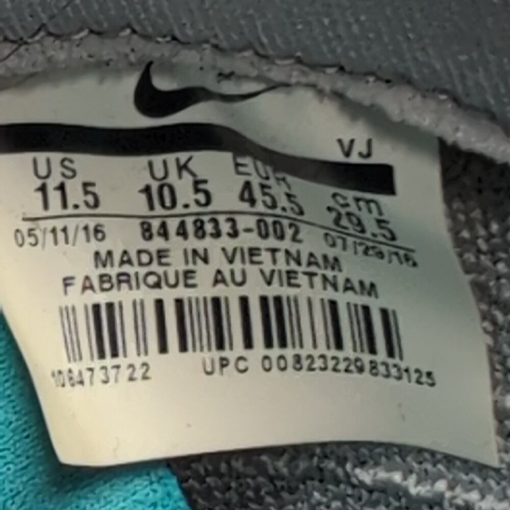 Nike Roshe Two Flyknit Men's Gray Gold Sneakers Running Shoes Size 11.5 - Picture 9 of 9